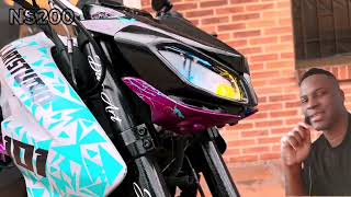 pulsar ns 200 modificada automobile pulsarns200 sportsbike [upl. by Ainivad]