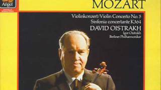 Oistrakh plays Mozart Concerto 5 1 of 4 [upl. by Garges]