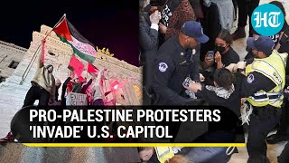 Let Gaza Live ProPalestine Jews Storm US Capitol Protest Against Israels Fury  Watch [upl. by Derby803]