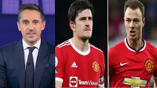 Gary Neville says Harry Maguire and Jonny Evans will start for Man Utd against Aston Villa [upl. by Lavina]