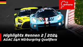 Highlights Rennen 2  ADAC 24H Nürburgring Qualifiers  2024 [upl. by Herson]