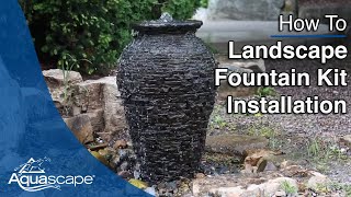 How to Install a Landscape Fountain Kit [upl. by Fenner627]