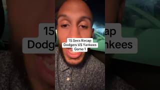 Dodgers VS Yankees Game 1 Recap  World Series [upl. by Aicineohp]