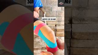 Try this ACL taping technique with Kinesiology Tape🔥🔥athlete knee acl kttape [upl. by Schnorr]