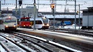 Ankünfte und Abfahrten im Bahnhof Romanshorn [upl. by Arinaj]