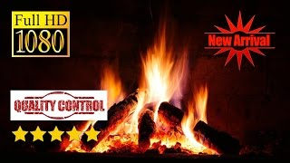 Fireplace with Crackling Fire Sounds  True Full HD 1080p  Relax video [upl. by Towrey792]