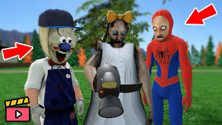 Granny vs GrandpaSpiderMan vs Ice Scream  funny horror animation 30 min funny episodes [upl. by Nomrej]