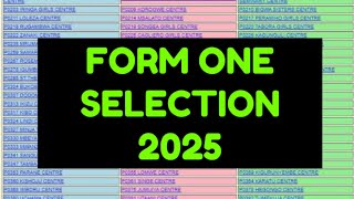 Jinsi ya Kuangalia Selection za Kidato cha Kwanza 2025 • Form one Selection 2025 [upl. by Klingel]