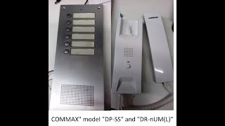 How connect intercom market COMMAX model DPSS and DRnUML six floor [upl. by Alyahsat]