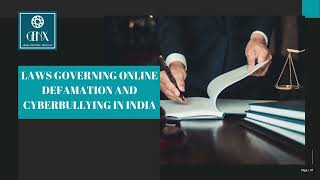 Laws governing online defamation and cyberbullying in India [upl. by Jasisa331]