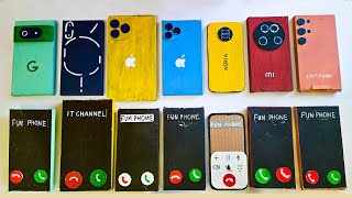 Samsung Galaxy iPhone Nokia One Plus Cardboard Incoming Calls 2024 [upl. by Tnemelc]