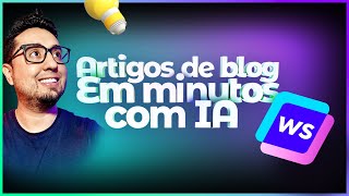 Crie artigos de Blog com Inteligência artificial em minutos com Write Sonic [upl. by Allenotna]