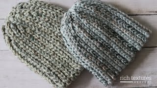 Bulky Classic Beanie Crochet Pattern [upl. by Clayborne]