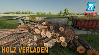 LS22 Community XL  Noch mehr Holz verladen auf den Zug  054 [upl. by Errick]