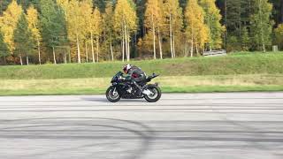 BMW 325ix turbo vs BMW S1000RR HP4 [upl. by Ariaic]