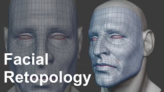 Facial Retopology in Blender 42  Retopology Tips [upl. by Jillian]