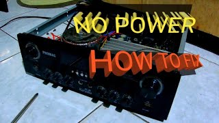 PROMAC AUDIO AMPLIFIER WALANG POWERdartvvlog [upl. by Ire]