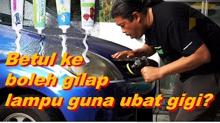 Lifehack Kami cuba kilatkan semula lampu dengan ubat gigi Kerja Gila jom tengok [upl. by Folger]