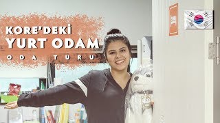 GÜNEY KOREDEKİ YURT ODAM  ODA TURU [upl. by Julian]