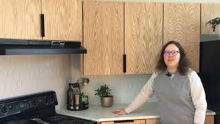 How to Make Modern Kitchen Cabinet Doors DIY simple flat panel doors [upl. by Amuh]