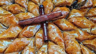 BAKLLAVA TURKE TRADICIONALE TE GJITHA SEKRETET PJEKJA SHERBETI PRERJA NE FORME YLLI [upl. by Hanus]