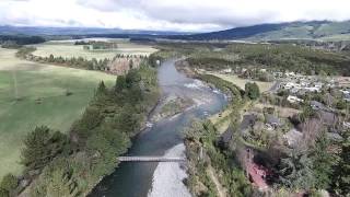 Tongariro River 2  Turangi New Zealand Drone  DJI Phantom 3 Advance [upl. by Nylrac]