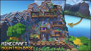 Minecraft Mountain Base with EVERYTHING you NEED to Survive [upl. by Adrianne]