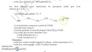 Biochimie Les lipides 01 [upl. by Langan]