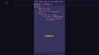 Pygame Create game in python Pygame python tutorial python pygame coding thecoder [upl. by Naniac28]