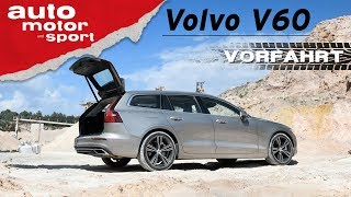 Volvo V60 2018 Große Klappe und viel dahinter – Vorfahrt Review  auto motor und sport [upl. by Frantz34]