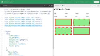 Css Border Styles  Web Zone [upl. by Acinnej]