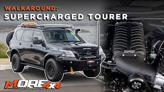 Y62 PATROL Matt and Mels SUPERCHARGED TOURER BUILD  Walkaround by MORE4x4au [upl. by Rehptosirhc]