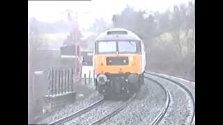 56036 at Dilton Marsh horrible rain with a Class 47 banker  13021989 [upl. by Zadack587]