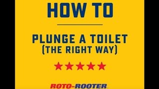 How To Plunge a Toilet  RotoRooter [upl. by Atalee829]