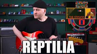 Reptilia  The Strokes Guitar Cover [upl. by Gannie]