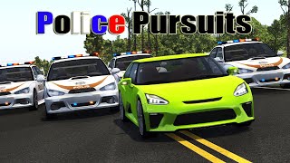 POLICE CHASES 9  BeamNGDrive [upl. by Avery]