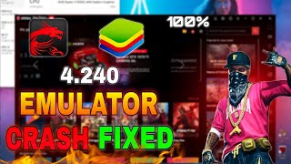 BLUESTACKS 4 amp MSi 4240 CRASH FIXED✅ FREE FIRE pc STUCK PROBLEM SOLVED 💯 EMULATOR CRASH SOLVED [upl. by Anilra]