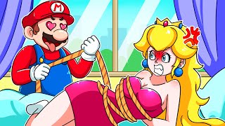 What Happen to Peachs  Peachs Being Peeped  The Super Mario Bros Animation [upl. by Pizor]