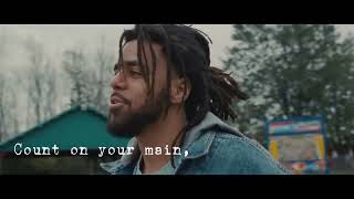 6lack pretty Little Fears Ft J Cole verse Lyrical Video [upl. by Clevie]