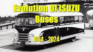 Evolution Of ISUZU Buses 1934  2024 [upl. by Aknahs]