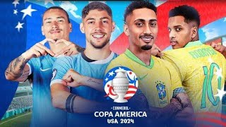 Uruguay vs Brazil Live Full Match Quarter Finals Copa America 2024 [upl. by Hillier]