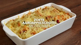 Zoete aardappelschotel met gehakt [upl. by Nagaem]