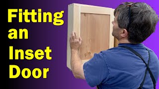 Furniture Making Techniques  How to Fit an Inset Door [upl. by Garrett]