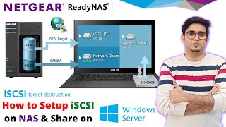 How to setup iSCSI on a Netgear ReadyNAS  Setup iSCSI initiator on Windows server 2016 [upl. by Yekcim708]