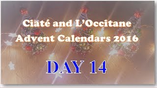 Ciaté and LOccitane Advent Calendars 2016  Day 14 [upl. by Kimball119]