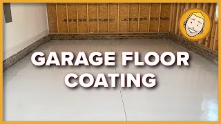 How to SEAL A GARAGE FLOOR using a URETHANE coating Armorseal Rexthane  better than epoxy [upl. by Rekrap]