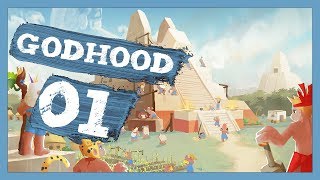 quotGod Game Goodnessquot Godhood Gameplay PC Lets Play Part 1 [upl. by Sirenay]