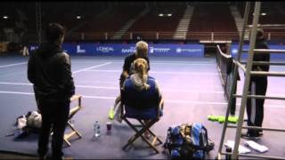 2013 BNP Paribas Showdown HongKong Coaching tips for Caroline Wozniacki [upl. by Wenda347]