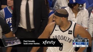 Sixers Fans Chant quotDudley Sucksquot Nets vs 76ers  Game 5  2019 NBA Playoffs [upl. by Elawalo]