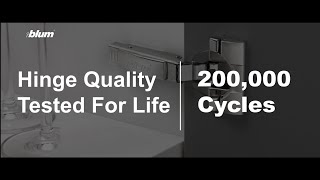 Blum Hinges  Tested for you tested by you  Hinge Quality Tested for Life  200000 Cycles [upl. by Aryc493]